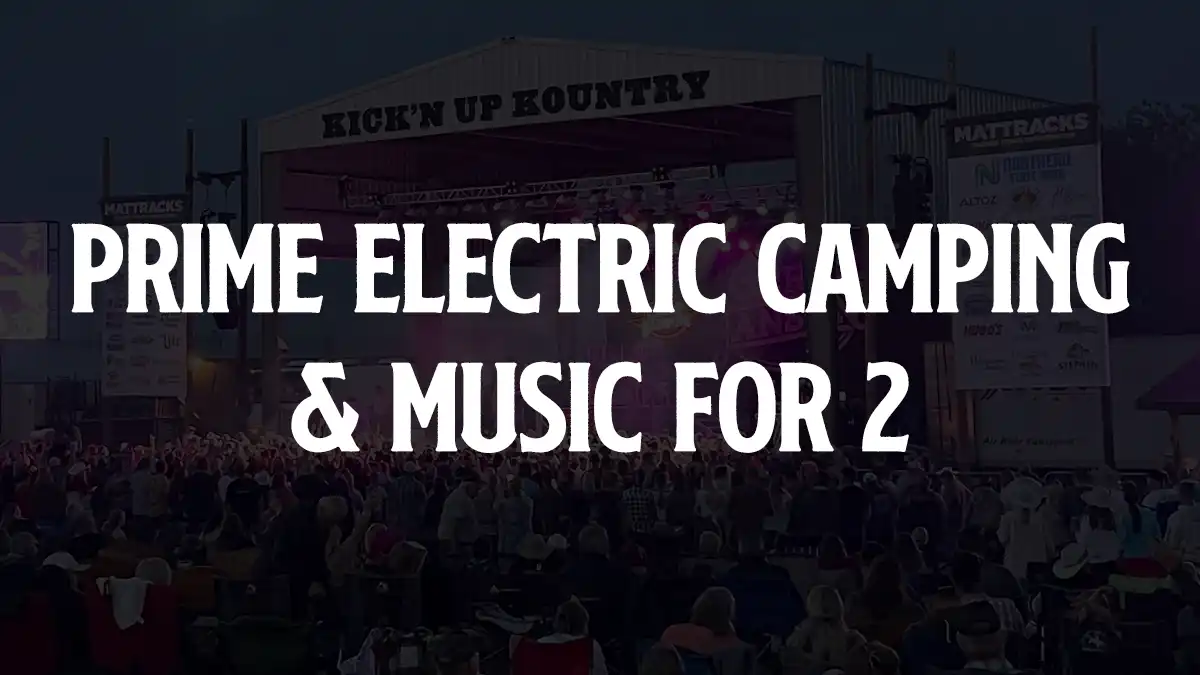 Prime Electric Camping & General Music Ticket for 2