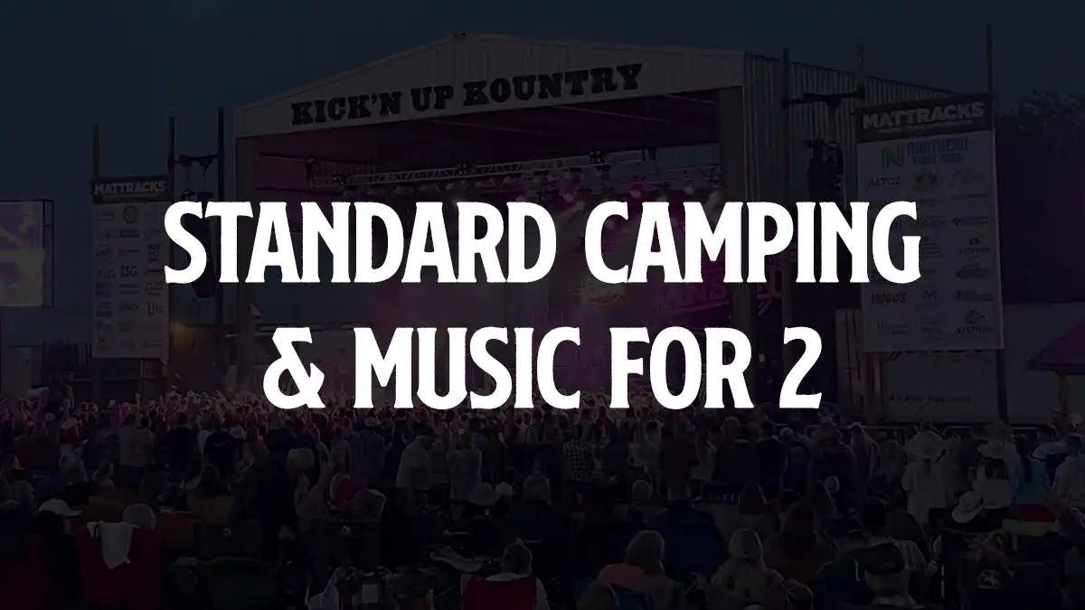 Standard Camping & General Music Ticket for 2