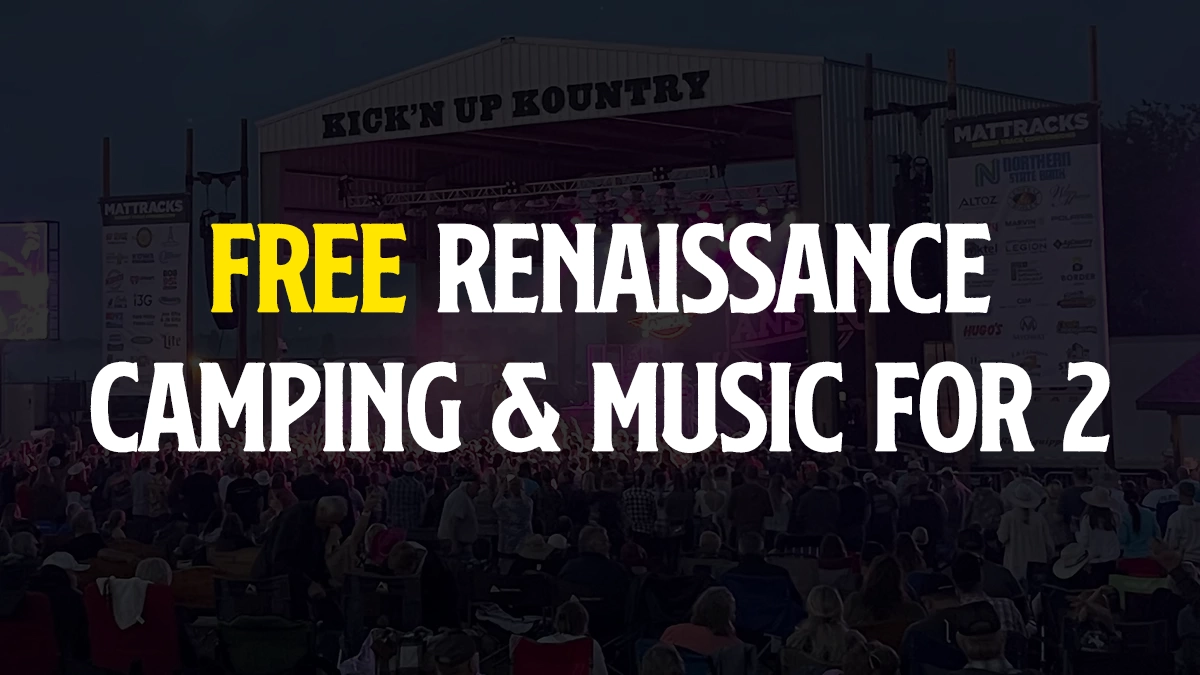 Free Renaissance Camping & General Music Ticket for 4