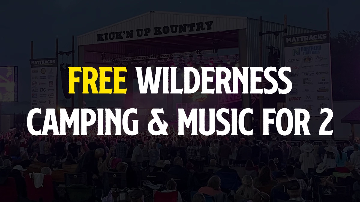 Free Wilderness Camping & General Music Ticket for 4